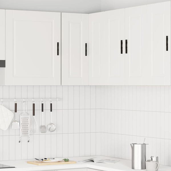 Vidaxl Kitchen Wall Corner Cabinet Porto White Engineered Wood Cabinets & Cupboards