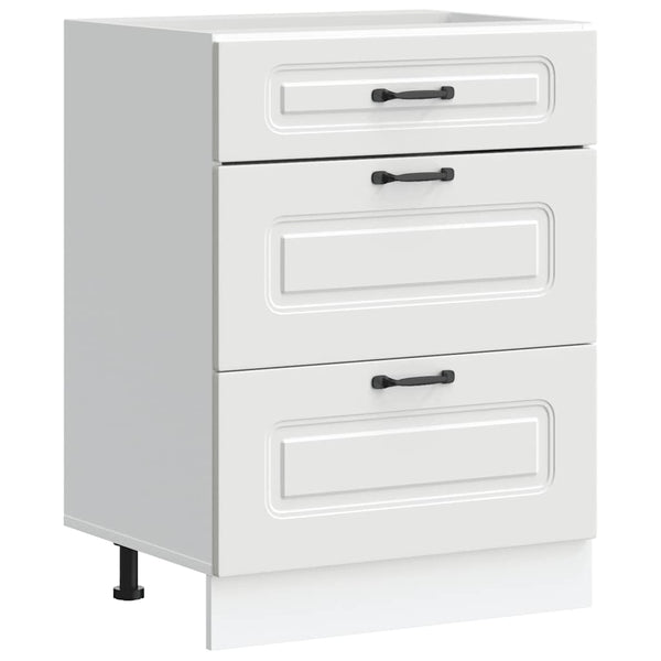 Vidaxl Kitchen Base Cabinet Kalmar White Engineered Wood Cabinets & Cupboards