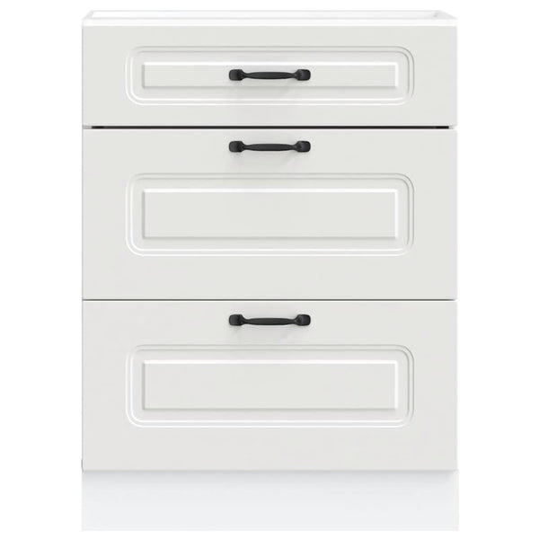 Vidaxl Kitchen Base Cabinet Kalmar White Engineered Wood Cabinets & Cupboards