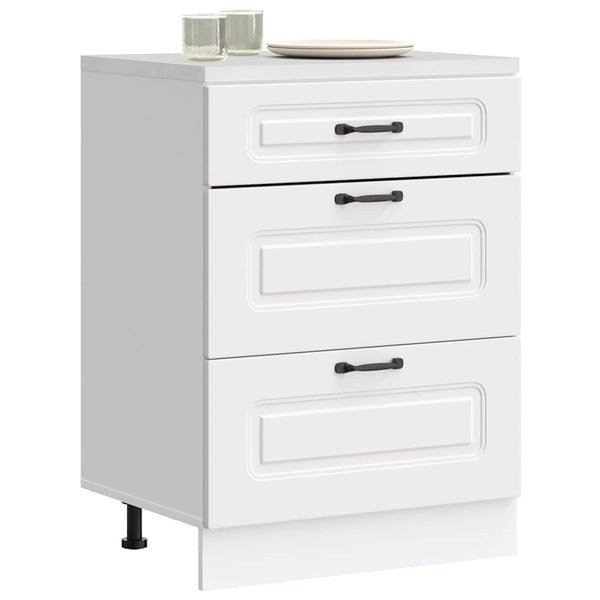 Vidaxl Kitchen Base Cabinet Kalmar White Engineered Wood Cabinets & Cupboards