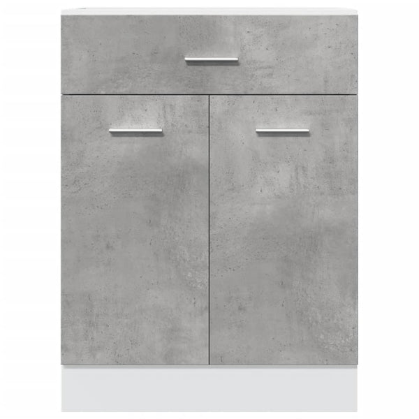 Vidaxl Drawer Bottom Cabinet Lyon Concrete Grey 60X46x81.5 Cm Engineered Wood Kitchen Cabinet Doors And Fronts
