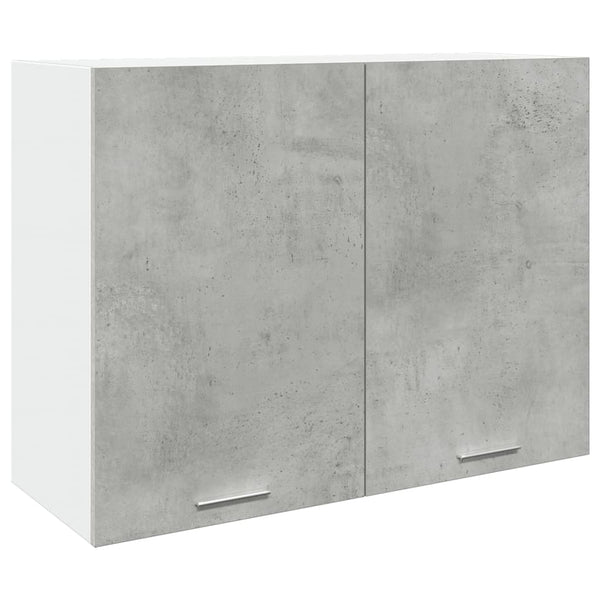 Vidaxl Hanging Cabinet Lyon Concrete Grey 80X31x60 Cm Engineered Wood Hanging Closet Storage