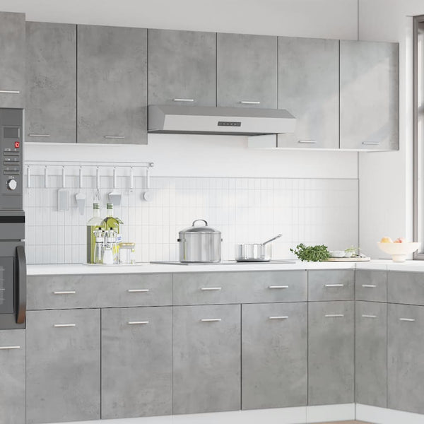 Vidaxl Hanging Cabinet Lyon Concrete Grey 80X31x60 Cm Engineered Wood Hanging Closet Storage