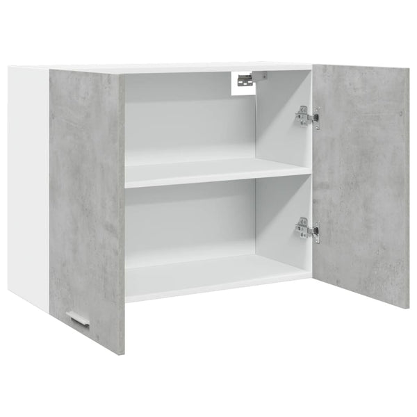 Vidaxl Hanging Cabinet Lyon Concrete Grey 80X31x60 Cm Engineered Wood Hanging Closet Storage