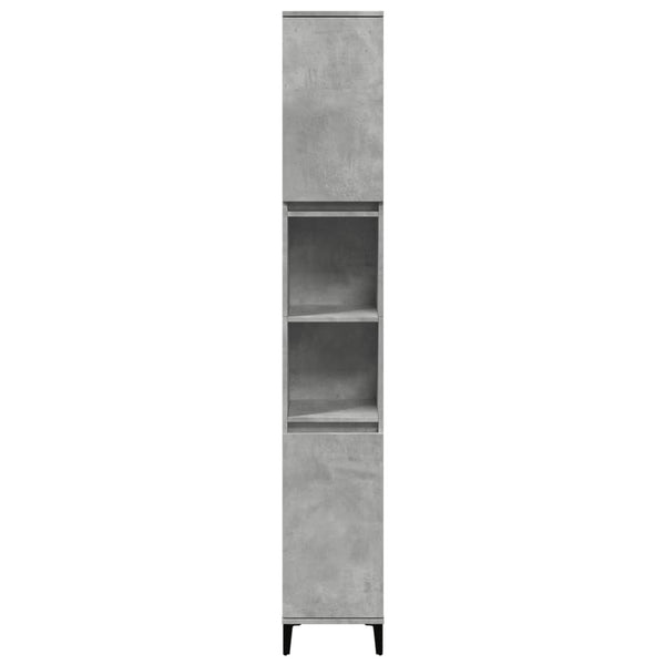 Vidaxl Bathroom Cabinet Concrete Grey 30X30x190 Cm Engineered Wood Bathroom Cabinets