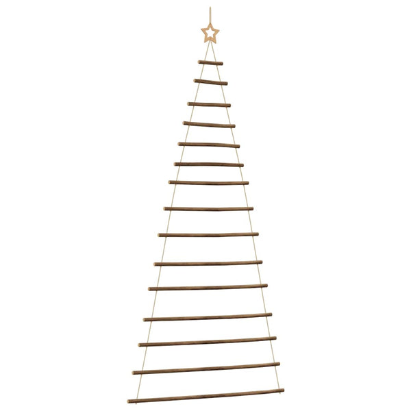Vidaxlhanging Christmas Tree With Top Star 100X210 Cm Natural Branch Seasonal Decorations