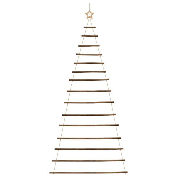 Vidaxlhanging Christmas Tree With Top Star 100X210 Cm Natural Branch Seasonal Decorations