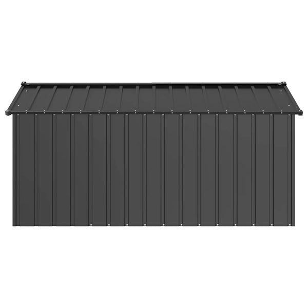 Vidaxl Dog House With Roof 114X202x101 Cm Galvanised Steel Dog Kennels