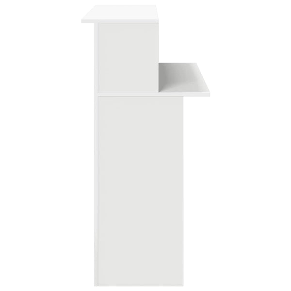 Vidaxl Reception Desk White 100X50x103.5 Cm Engineered Wood Home Office Desks