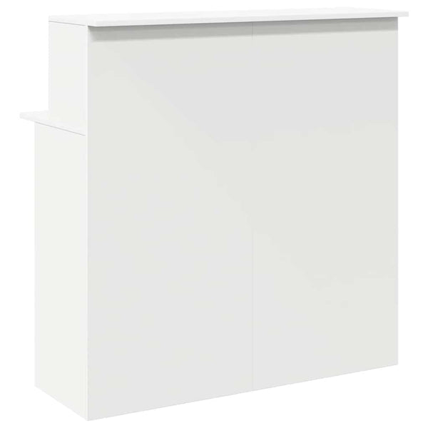 Vidaxl Reception Desk White 100X50x103.5 Cm Engineered Wood Home Office Desks