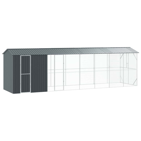 Vidaxl Bird Cage Anthracite 860 X 208 247 Cm Galvanised Steel Bird Cages