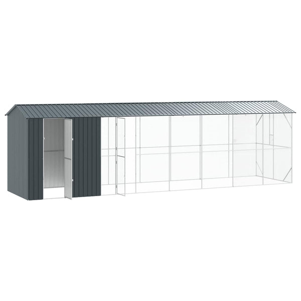 Vidaxl Bird Cage Anthracite 860 X 208 247 Cm Galvanised Steel Bird Cages
