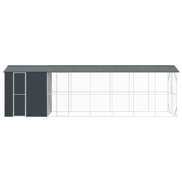 Vidaxl Bird Cage Anthracite 860 X 208 247 Cm Galvanised Steel Bird Cages