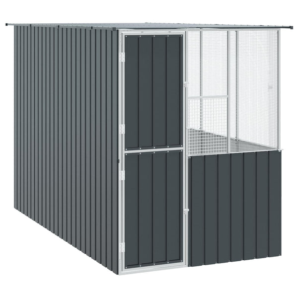 Vidaxl Bird Cage Anthracite 165 X 318 200 Cm Galvanised Steel Bird Cages