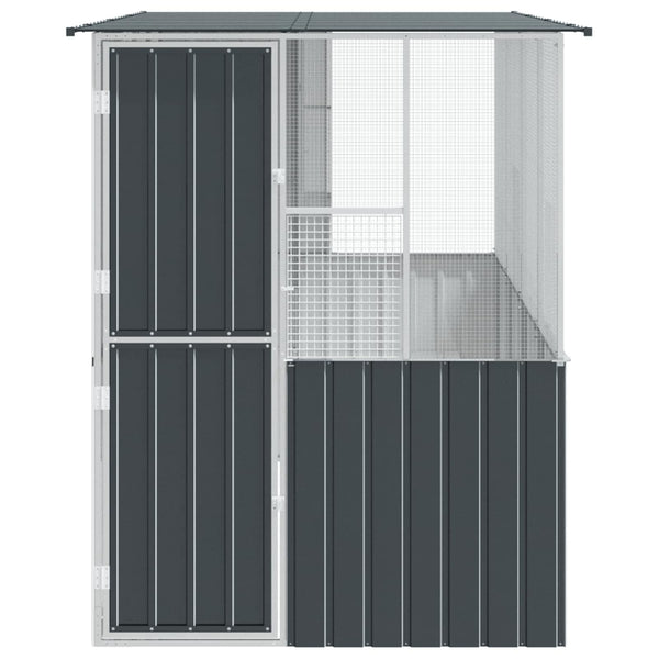 Vidaxl Bird Cage Anthracite 165 X 318 200 Cm Galvanised Steel Bird Cages