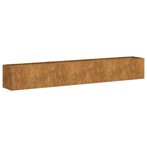 Vidaxl Planter Rusty 280X40x40 Cm Weathering Steel Planters & Vases
