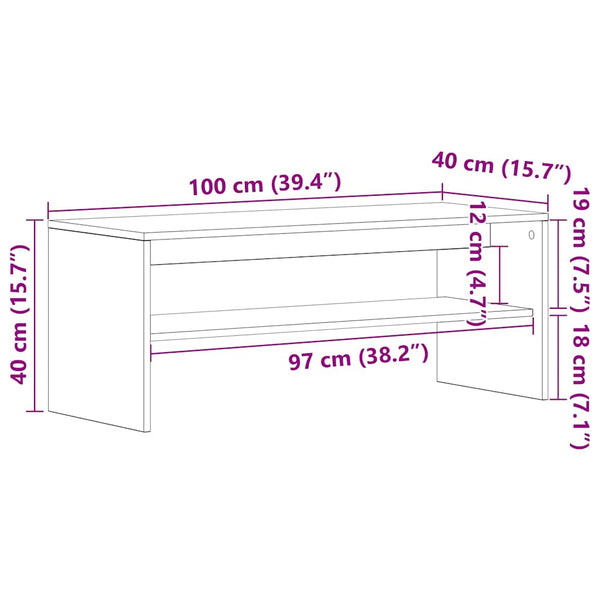 Vidaxl Tv Cabinet Brown Oak 70X41x44 Cm Engineered Wood Or Sonoma 100X40x40 Tv Stands & Entertainment Units