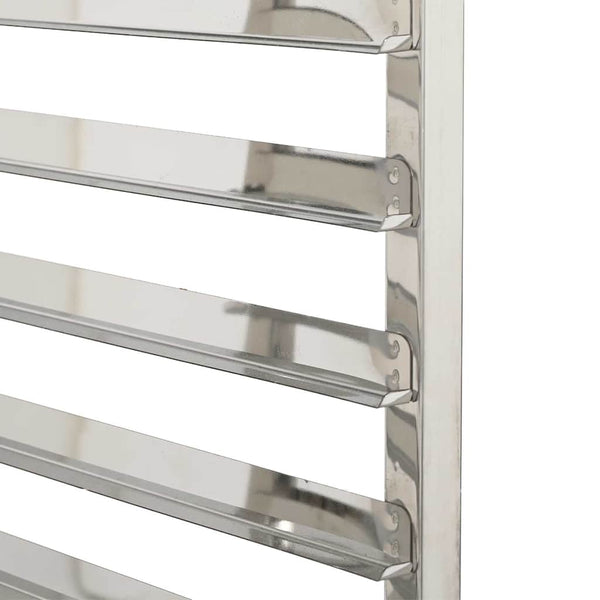 Vidaxl Tray Trolley With 12 Gn Containers 75X55x87cm Stainless Steel Kitchen Carts
