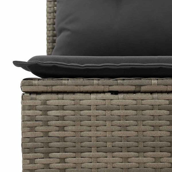 Vidaxl 4 Piece Garden Sofa Set With Cushions Grey Poly Rattan Other Patio & Garden Furniture