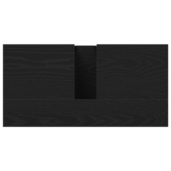 Vidaxl Bathroom Sink Cabinet Black Oak 60 X 30 Cm Engineered Wood Bathroom Cabinets