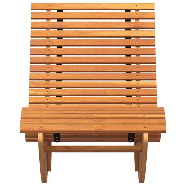 Vidaxl Lounger 2 Pcs Solid Acacia Wood Brown Other Patio & Garden Furniture