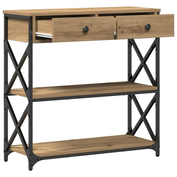 Vidaxl Console Table Artisan Oak 75 X 28 Cm Tables