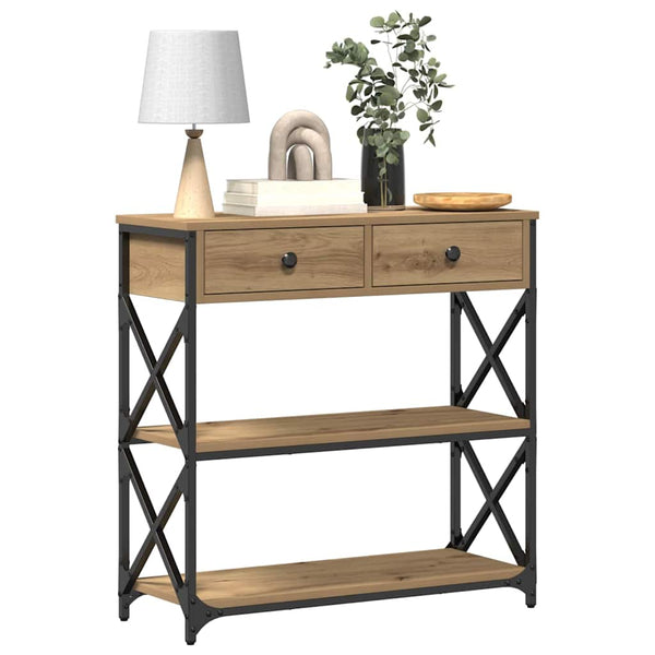 Vidaxl Console Table Artisan Oak 75 X 28 Cm Tables