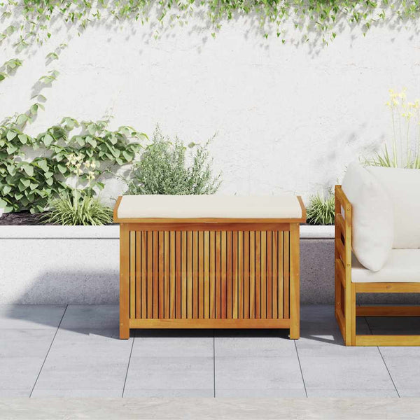 Vidaxl Outdoor Cushion Box 90X50x60.5 Cm Solid Wood Acacia Storage Deck Boxes