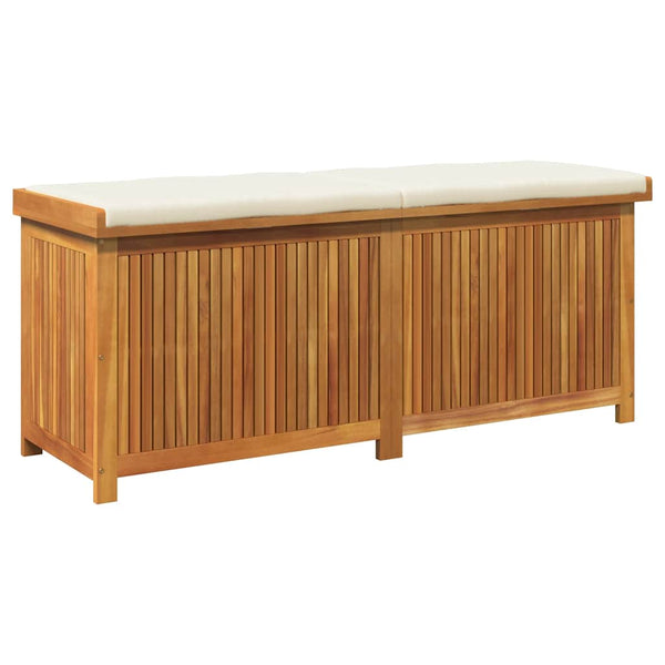 Vidaxl Outdoor Cushion Box 150X50x60.5 Cm Solid Wood Acacia Patio Furniture Cushions & Pads