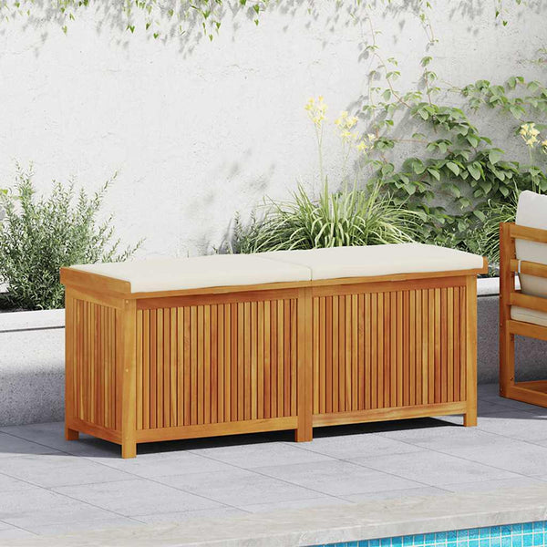 Vidaxl Outdoor Cushion Box 150X50x60.5 Cm Solid Wood Acacia Patio Furniture Cushions & Pads