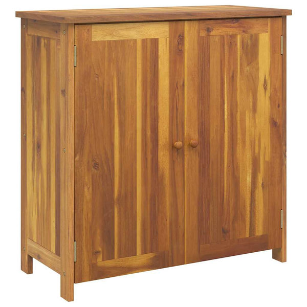 Vidaxl Garden Cabinet With Shelf Door Natural Solid Acacia Wood Cabinets & Cupboards