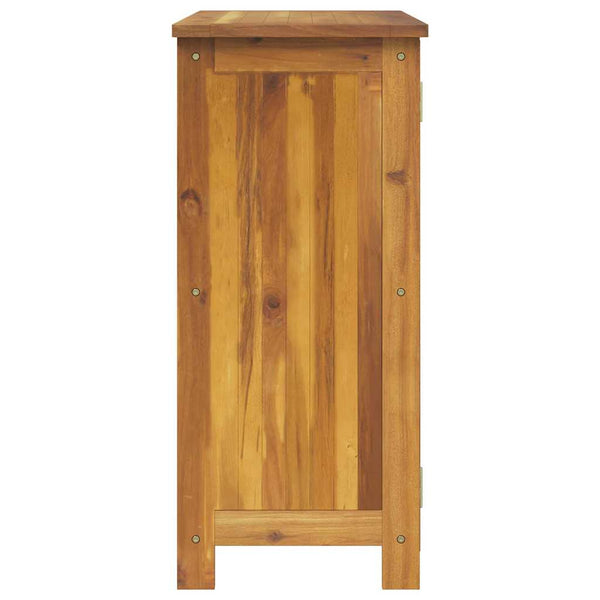 Vidaxl Garden Cabinet With Shelf Door Natural Solid Acacia Wood Cabinets & Cupboards