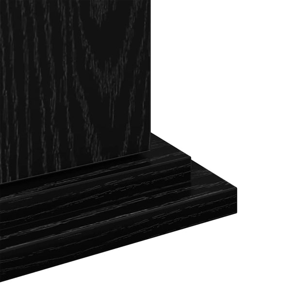 Vidaxl Display Stand Black Oak 31 X 30 90 Cm Engineered Wood Display Stands
