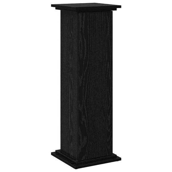 Vidaxl Display Stand Black Oak 31 X 30 90 Cm Engineered Wood Display Stands