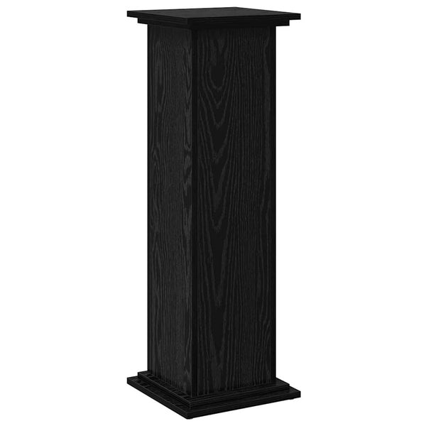 Vidaxl Display Stand Black Oak 31 X 30 90 Cm Engineered Wood Display Stands