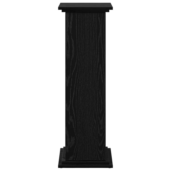 Vidaxl Display Stand Black Oak 31 X 30 90 Cm Engineered Wood Display Stands