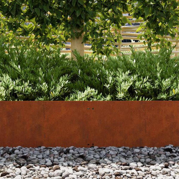 Vidaxl Lawn Edging 30 Pcs 20 X 103 Cm Weathering Steel Rusty Garden Edging & Borders