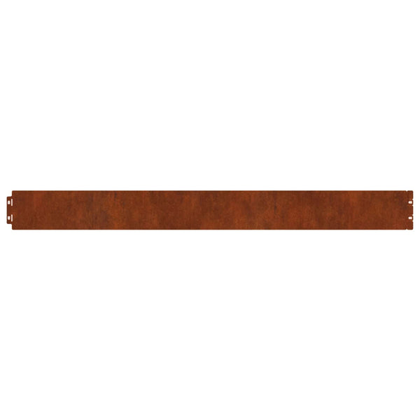 Vidaxl Lawn Edging 30 Pcs 20 X 103 Cm Weathering Steel Rusty Garden Edging & Borders