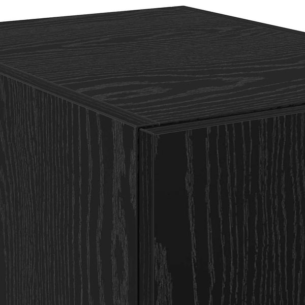 Vidaxl Highboard Black Oak 40 X 425 185 Cm Sideboards & Buffets