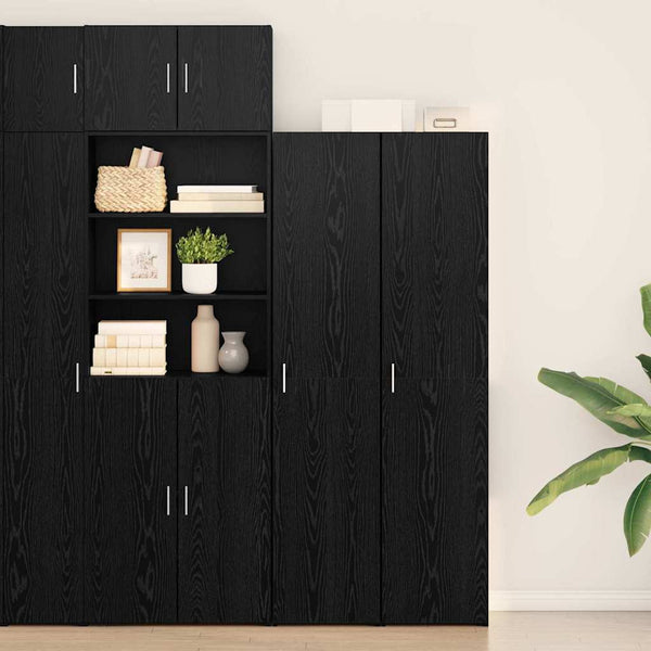 Vidaxl Highboard Black Oak 40 X 425 185 Cm Sideboards & Buffets