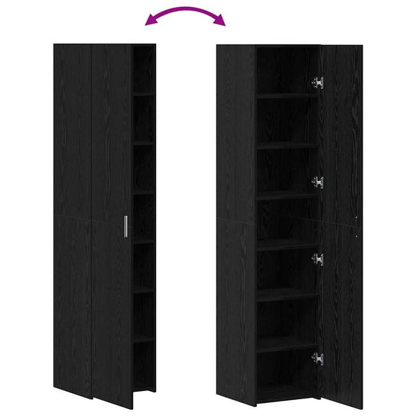 Vidaxl Highboard Black Oak 40 X 425 185 Cm Sideboards & Buffets