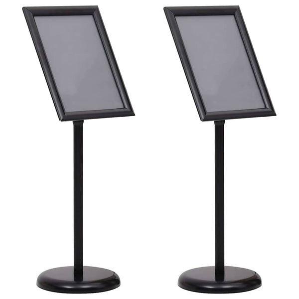 Vidaxl Poster Stands 2 Pcs Black 45 X 32.7 108 Cm Aluminium Restaurant Signs