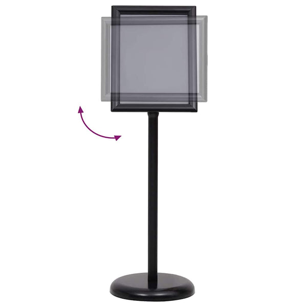 Vidaxl Poster Stands 2 Pcs Black 32.7 X 24 108 Cm Aluminium Restaurant Signs