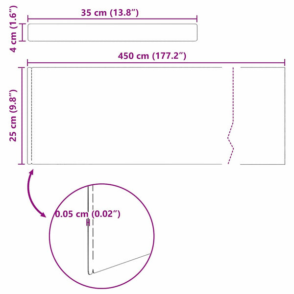Vidaxl Lawn Edging 4 Pcs 450 X 25 Cm Weathering Steel Rusty Garden Edging & Borders