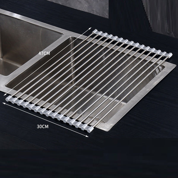 Multifunctional Foldable Kitchen Sink Rack Dish Drainer Household Pot Mat Organizer Sink Organisers