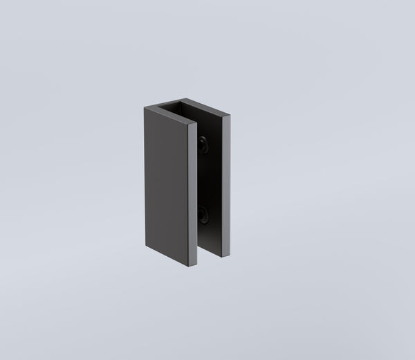 120X80cm Corner Frameless Shower Screen With Black Brackets And Ss Hinges Square Double Pull Handle Shower Enclosures
