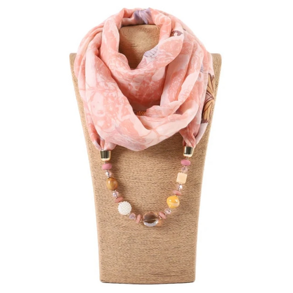 Runmeifa Solid Color Jewelry Statement Necklace Pendant Scarf Women Bohemia Neckerchief Foulard Femme Accessories Hijab Stores Scarves & Wraps