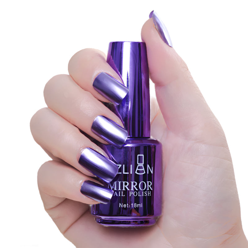 Mirror Silver Nail Polish Metal Colour Stainless Steel For Art Application Gel Nail Polish