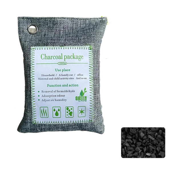 30Pcs Air Purifying Bags Activated Bamboo Charcoal Freshener For Car Home Shoes 200G Home Fragrances