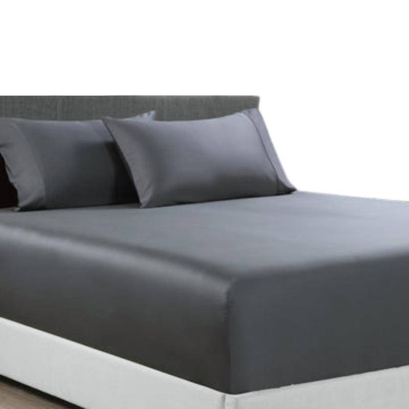 400 Thread Count Bamboo Cotton 1 Fitted Sheet With 2 Pillowcases Queen Sheets